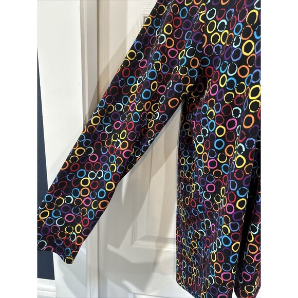 Lularoe Lynnae Plus Size 3XL  Hi Lo Tunic Knit Top Geometric Print Colorful - Picture 6 of 10